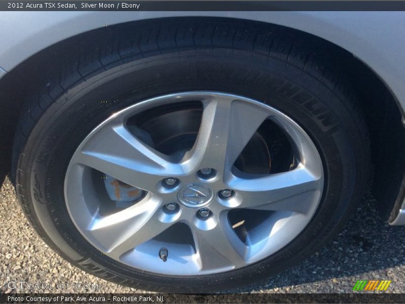 Silver Moon / Ebony 2012 Acura TSX Sedan