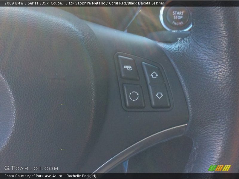 Black Sapphire Metallic / Coral Red/Black Dakota Leather 2009 BMW 3 Series 335xi Coupe