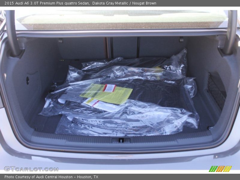 Dakota Gray Metallic / Nougat Brown 2015 Audi A6 3.0T Premium Plus quattro Sedan