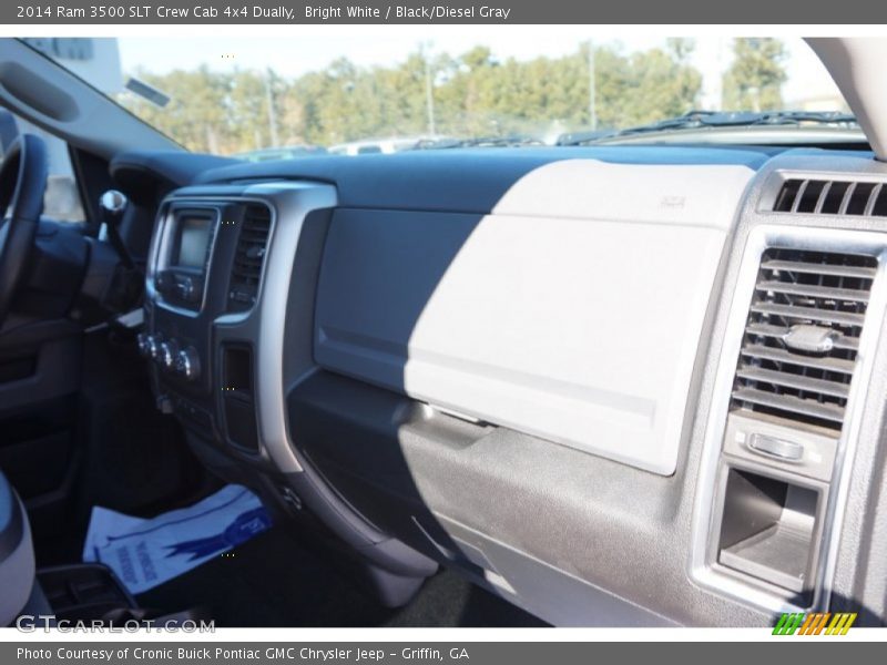 Bright White / Black/Diesel Gray 2014 Ram 3500 SLT Crew Cab 4x4 Dually