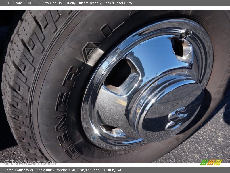 Bright White / Black/Diesel Gray 2014 Ram 3500 SLT Crew Cab 4x4 Dually