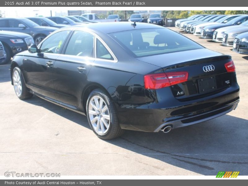 Phantom Black Pearl / Black 2015 Audi A6 3.0T Premium Plus quattro Sedan