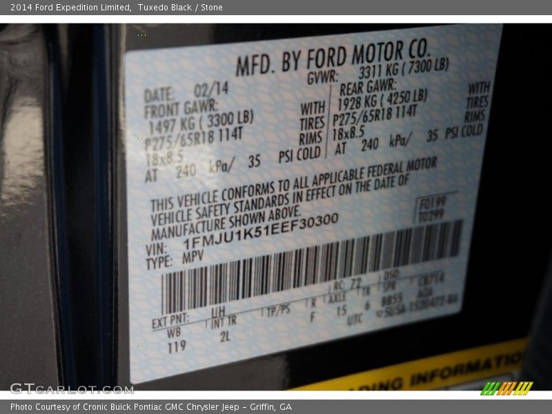 Tuxedo Black / Stone 2014 Ford Expedition Limited