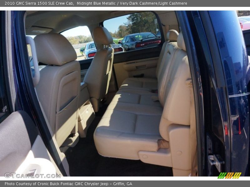 Midnight Blue Metallic / Very Dark Cashmere/Light Cashmere 2010 GMC Sierra 1500 SLE Crew Cab