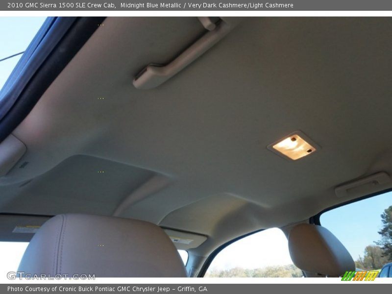 Midnight Blue Metallic / Very Dark Cashmere/Light Cashmere 2010 GMC Sierra 1500 SLE Crew Cab
