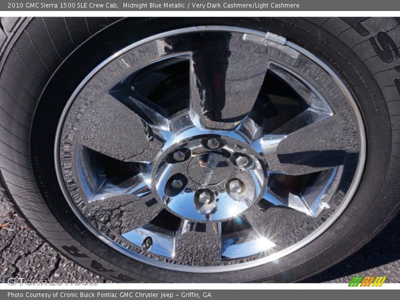 Midnight Blue Metallic / Very Dark Cashmere/Light Cashmere 2010 GMC Sierra 1500 SLE Crew Cab