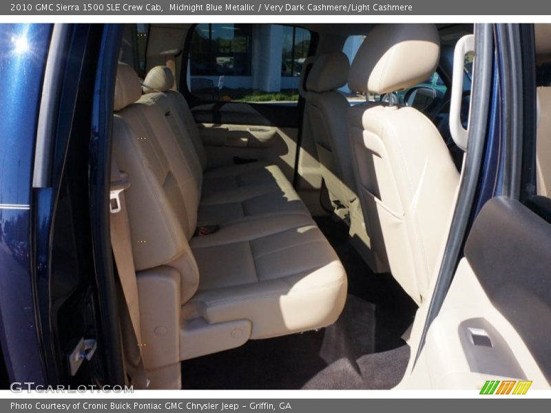 Midnight Blue Metallic / Very Dark Cashmere/Light Cashmere 2010 GMC Sierra 1500 SLE Crew Cab