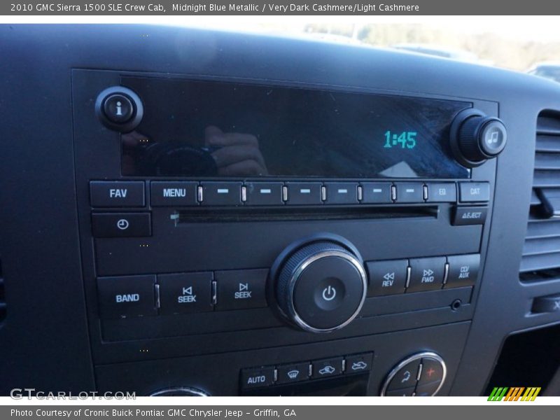 Midnight Blue Metallic / Very Dark Cashmere/Light Cashmere 2010 GMC Sierra 1500 SLE Crew Cab