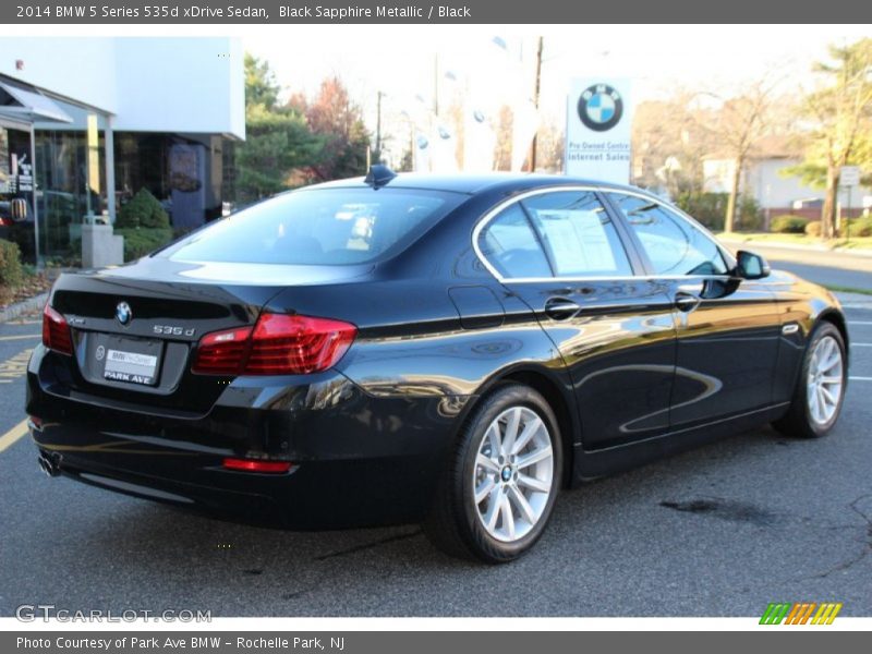 Black Sapphire Metallic / Black 2014 BMW 5 Series 535d xDrive Sedan