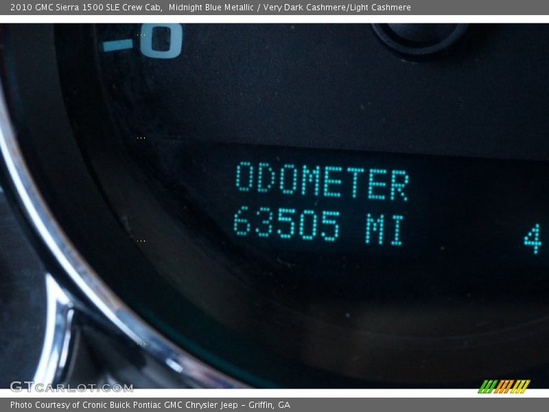 Midnight Blue Metallic / Very Dark Cashmere/Light Cashmere 2010 GMC Sierra 1500 SLE Crew Cab