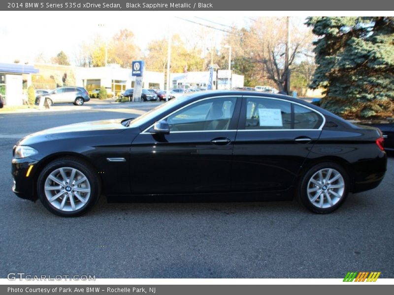 Black Sapphire Metallic / Black 2014 BMW 5 Series 535d xDrive Sedan