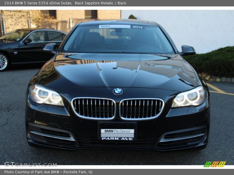 Black Sapphire Metallic / Black 2014 BMW 5 Series 535d xDrive Sedan