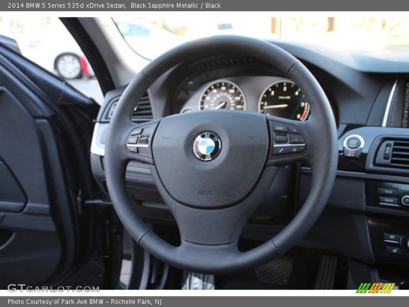 Black Sapphire Metallic / Black 2014 BMW 5 Series 535d xDrive Sedan