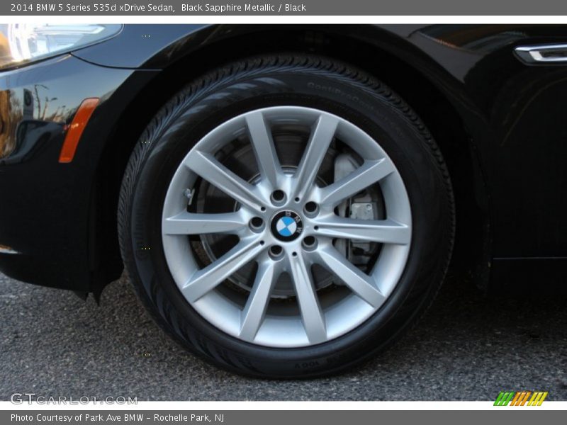 Black Sapphire Metallic / Black 2014 BMW 5 Series 535d xDrive Sedan