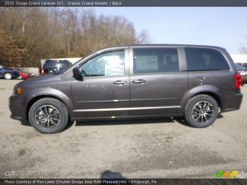 Granite Crystal Metallic / Black 2015 Dodge Grand Caravan SXT