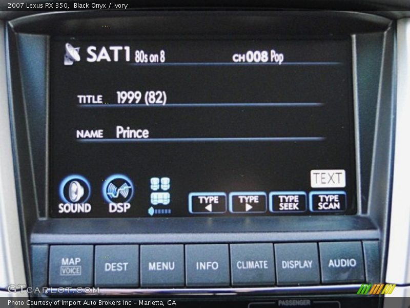 Black Onyx / Ivory 2007 Lexus RX 350