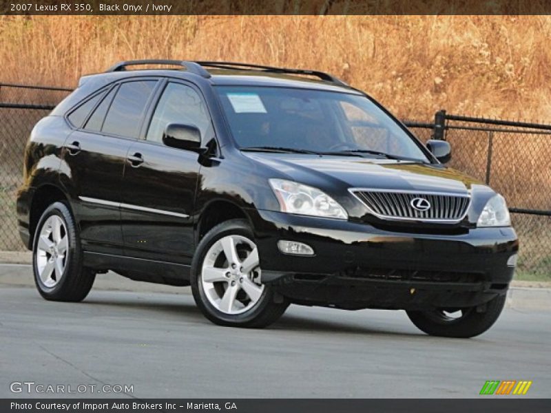 Black Onyx / Ivory 2007 Lexus RX 350