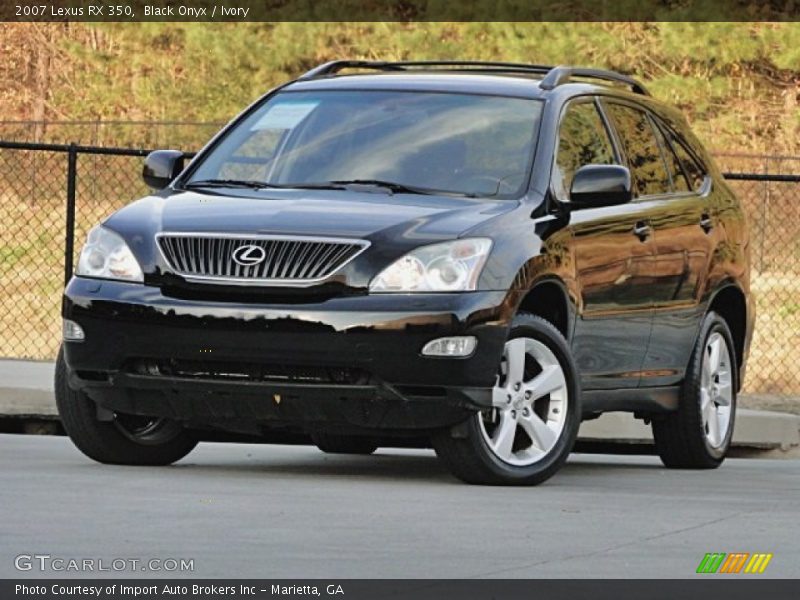 Black Onyx / Ivory 2007 Lexus RX 350