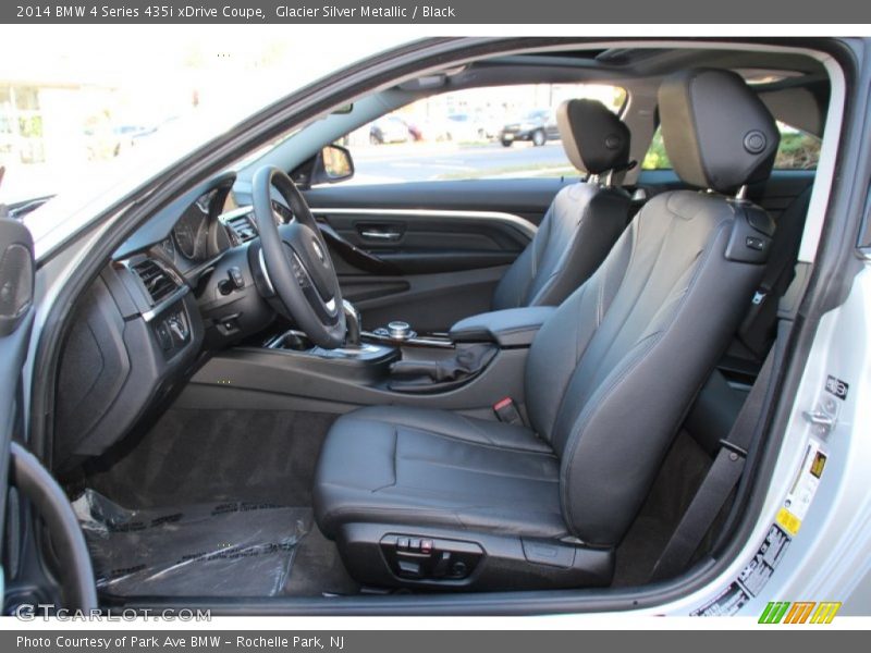 Glacier Silver Metallic / Black 2014 BMW 4 Series 435i xDrive Coupe