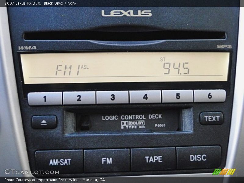 Black Onyx / Ivory 2007 Lexus RX 350