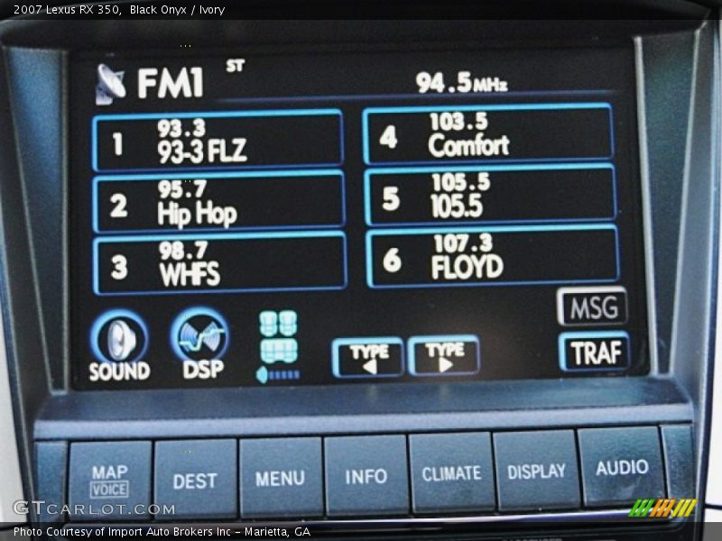 Black Onyx / Ivory 2007 Lexus RX 350