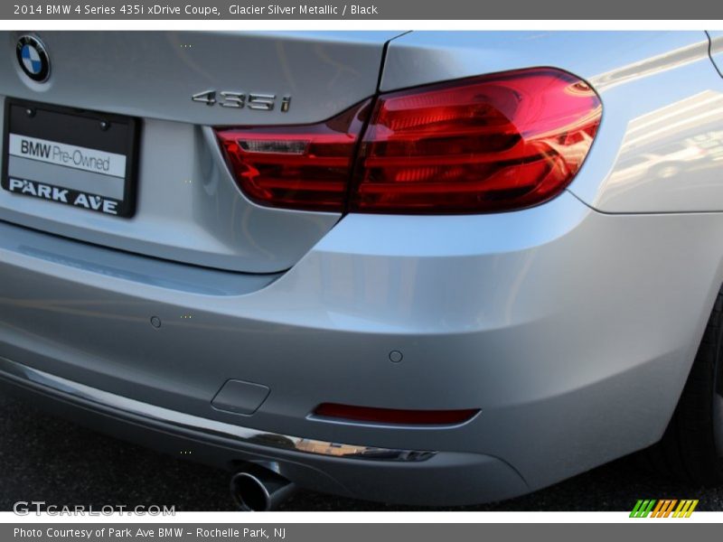 Glacier Silver Metallic / Black 2014 BMW 4 Series 435i xDrive Coupe