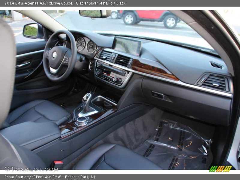 Glacier Silver Metallic / Black 2014 BMW 4 Series 435i xDrive Coupe