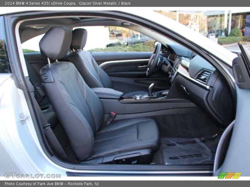 Glacier Silver Metallic / Black 2014 BMW 4 Series 435i xDrive Coupe