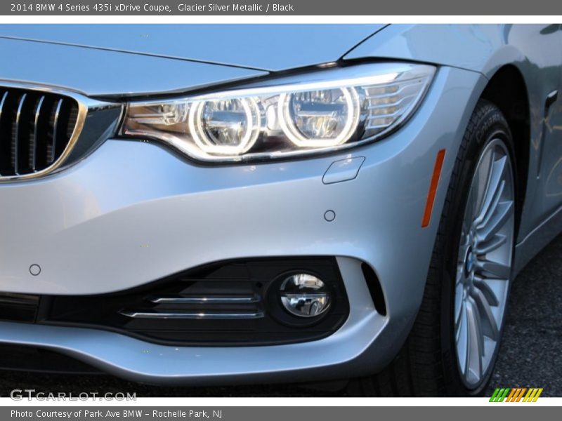 Glacier Silver Metallic / Black 2014 BMW 4 Series 435i xDrive Coupe