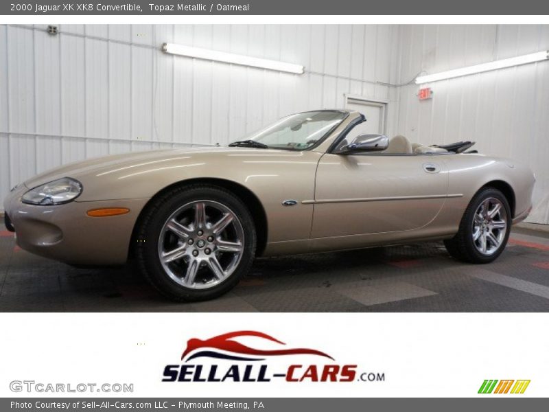 Topaz Metallic / Oatmeal 2000 Jaguar XK XK8 Convertible