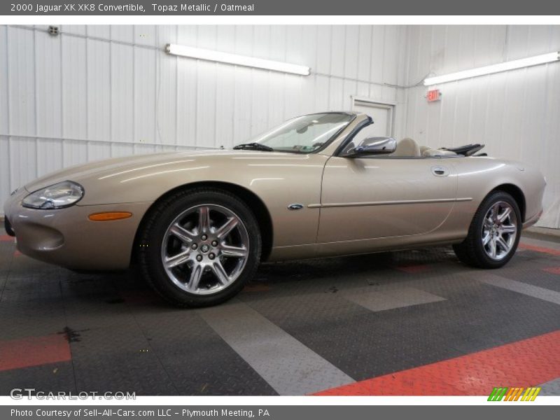 Topaz Metallic / Oatmeal 2000 Jaguar XK XK8 Convertible