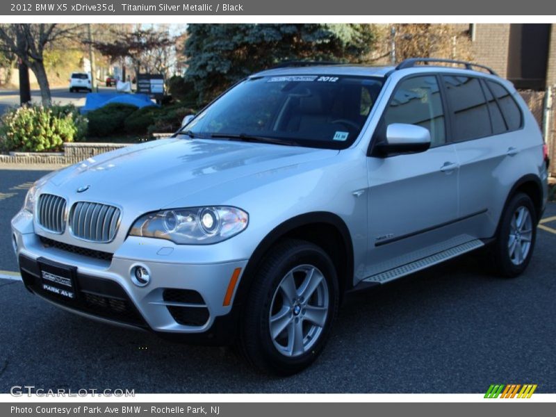 Titanium Silver Metallic / Black 2012 BMW X5 xDrive35d