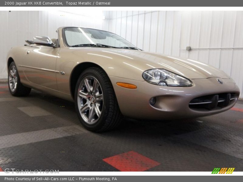 Topaz Metallic / Oatmeal 2000 Jaguar XK XK8 Convertible