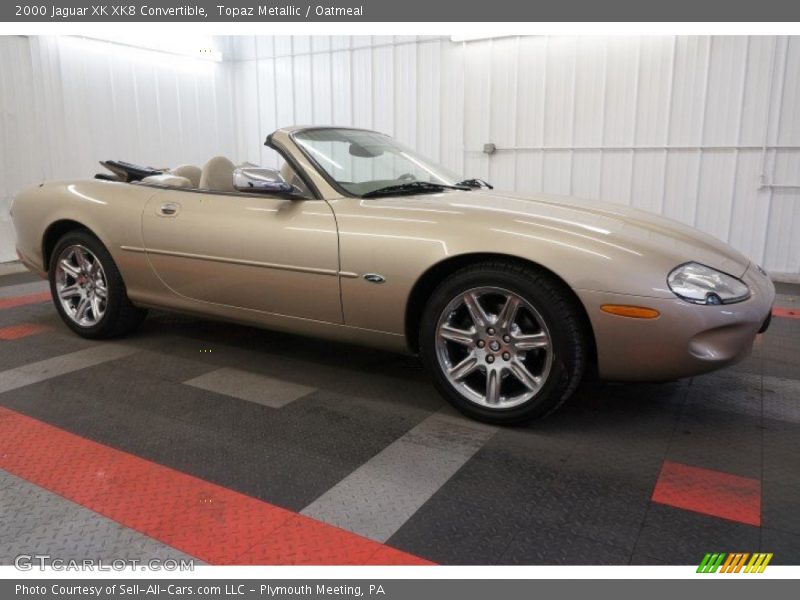 Topaz Metallic / Oatmeal 2000 Jaguar XK XK8 Convertible