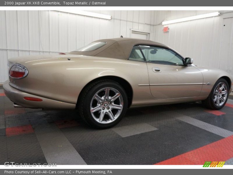 Topaz Metallic / Oatmeal 2000 Jaguar XK XK8 Convertible