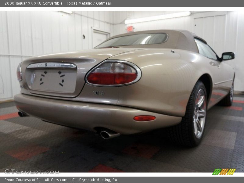 Topaz Metallic / Oatmeal 2000 Jaguar XK XK8 Convertible