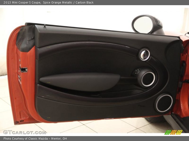 Spice Orange Metallic / Carbon Black 2013 Mini Cooper S Coupe