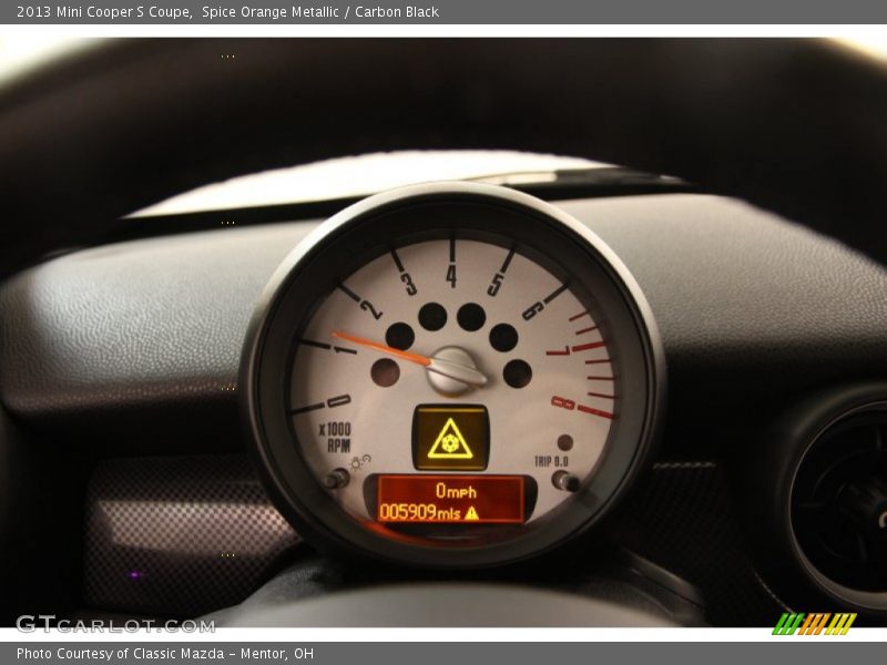 Spice Orange Metallic / Carbon Black 2013 Mini Cooper S Coupe