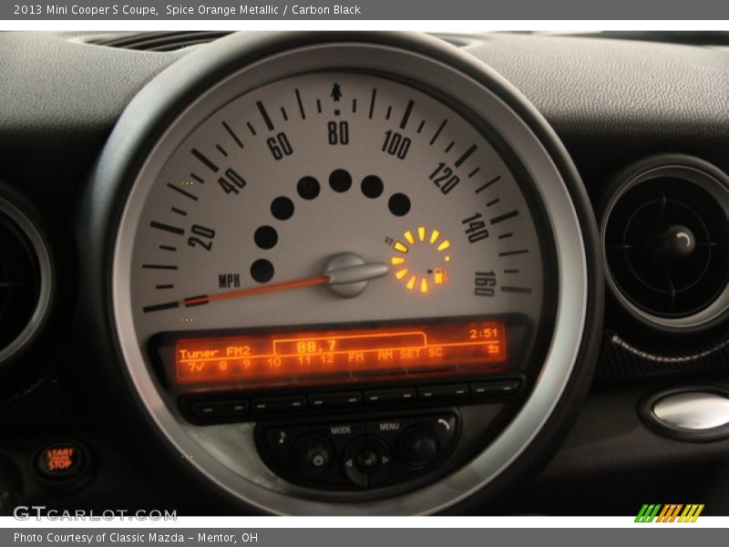 Spice Orange Metallic / Carbon Black 2013 Mini Cooper S Coupe