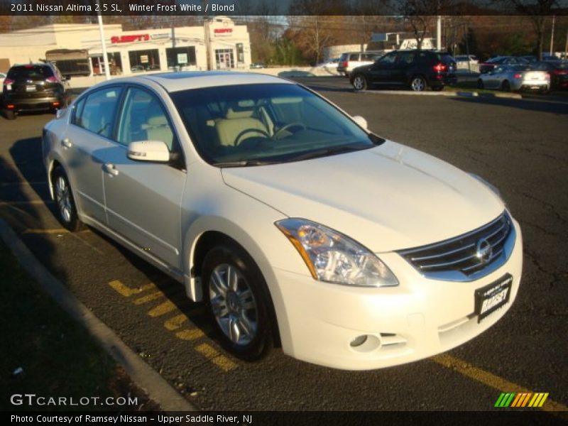 Winter Frost White / Blond 2011 Nissan Altima 2.5 SL