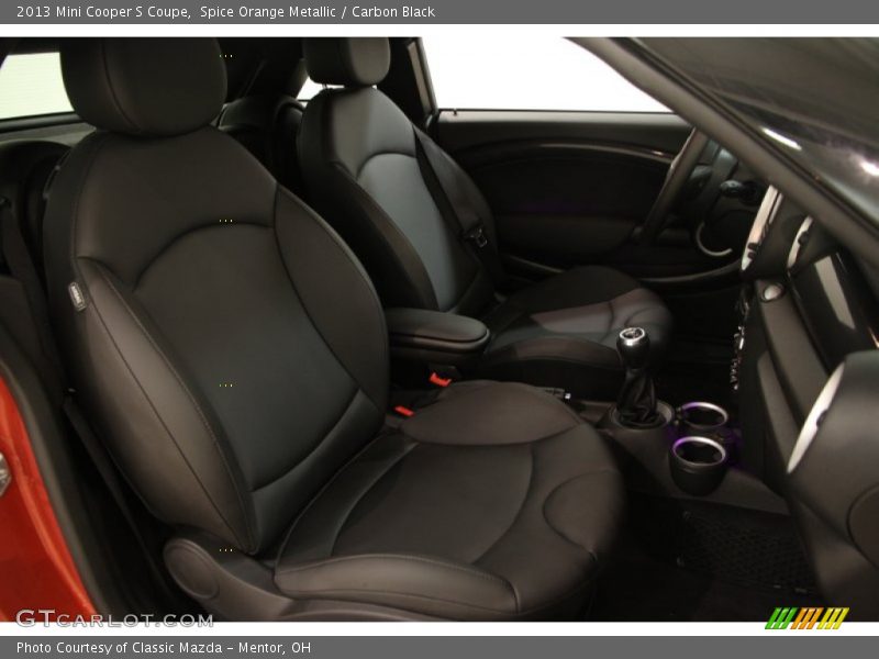 Spice Orange Metallic / Carbon Black 2013 Mini Cooper S Coupe