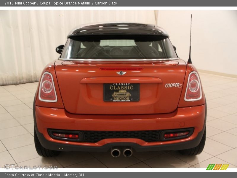 Spice Orange Metallic / Carbon Black 2013 Mini Cooper S Coupe