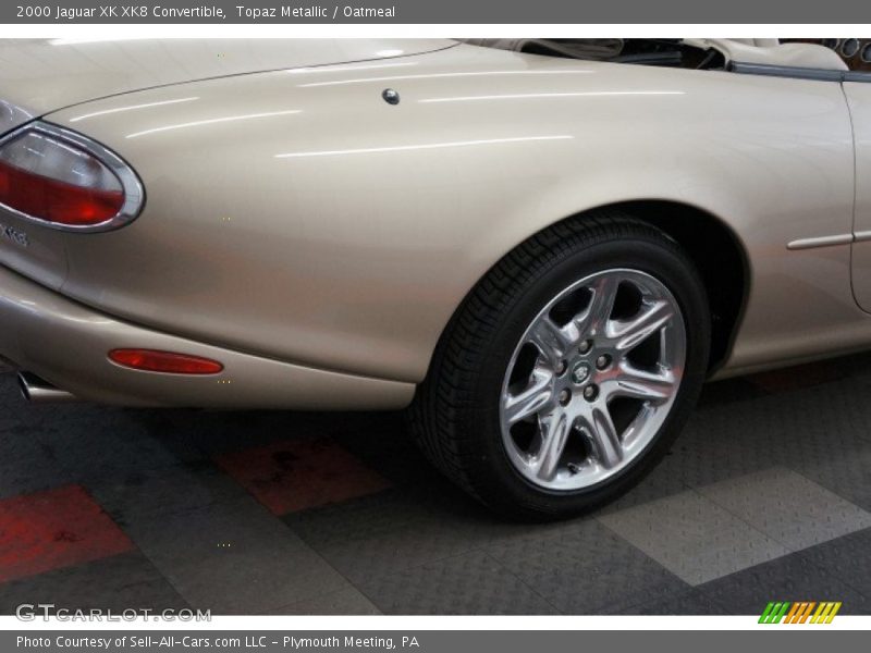 Topaz Metallic / Oatmeal 2000 Jaguar XK XK8 Convertible