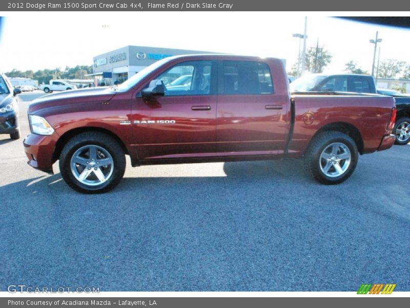 Flame Red / Dark Slate Gray 2012 Dodge Ram 1500 Sport Crew Cab 4x4