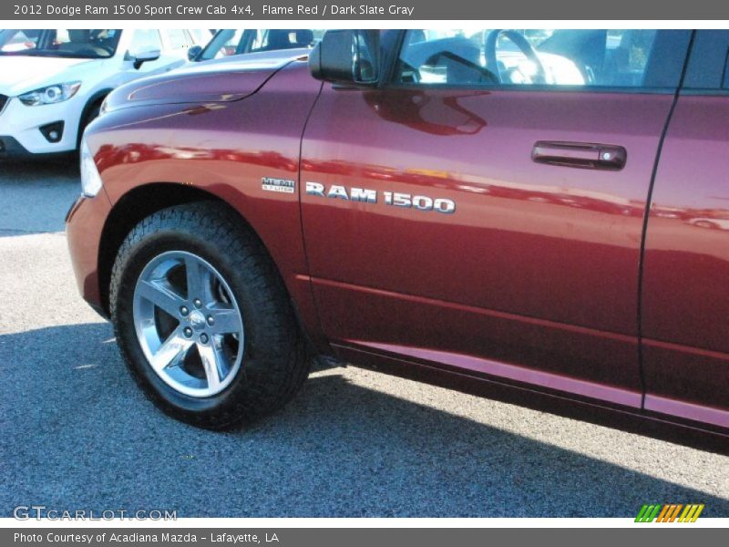 Flame Red / Dark Slate Gray 2012 Dodge Ram 1500 Sport Crew Cab 4x4