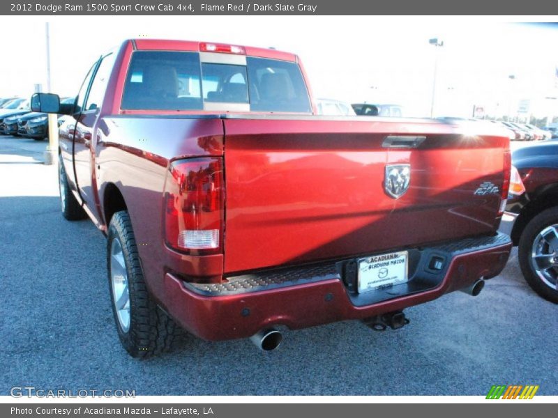 Flame Red / Dark Slate Gray 2012 Dodge Ram 1500 Sport Crew Cab 4x4