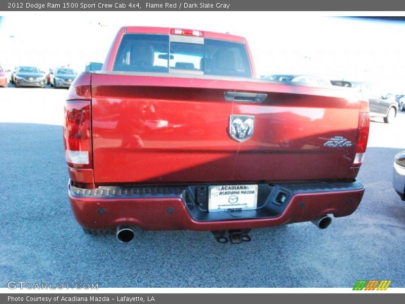 Flame Red / Dark Slate Gray 2012 Dodge Ram 1500 Sport Crew Cab 4x4