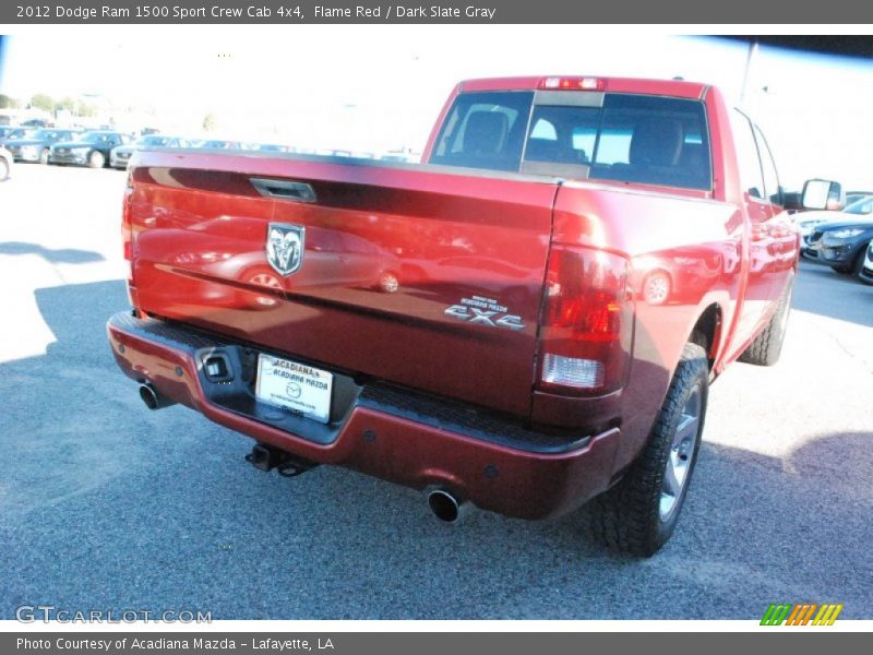 Flame Red / Dark Slate Gray 2012 Dodge Ram 1500 Sport Crew Cab 4x4