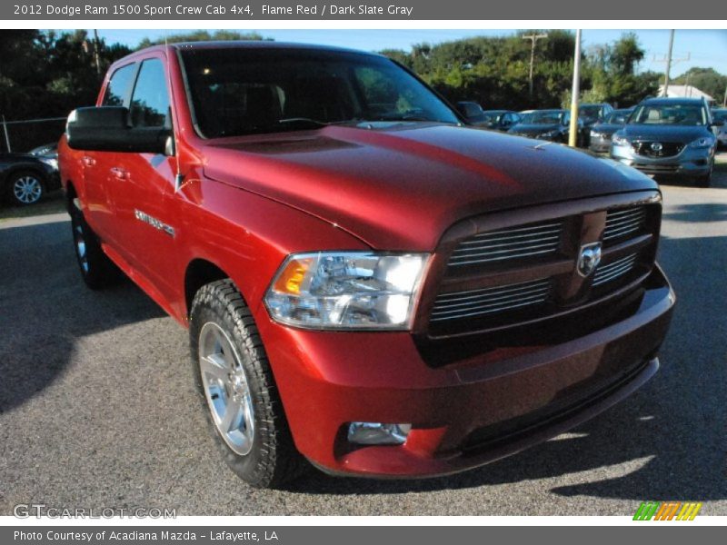 Flame Red / Dark Slate Gray 2012 Dodge Ram 1500 Sport Crew Cab 4x4