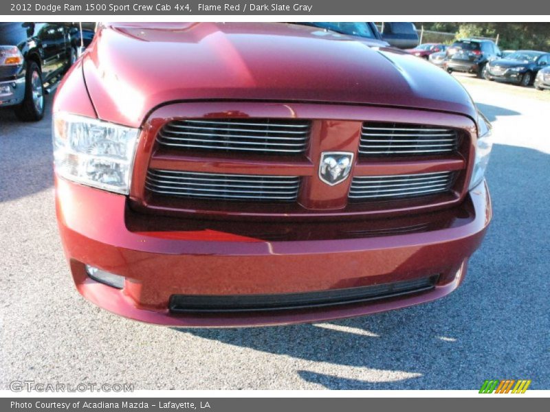 Flame Red / Dark Slate Gray 2012 Dodge Ram 1500 Sport Crew Cab 4x4